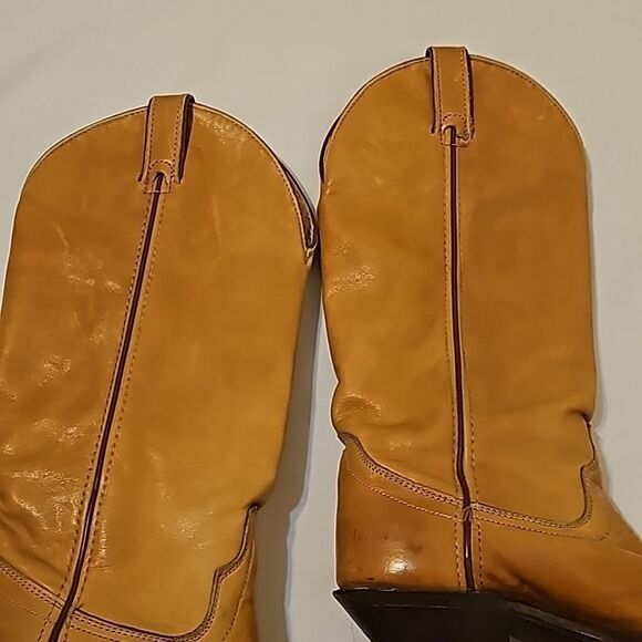 - Vintage Code West Soft Leather Cowboy Boots Sz 5.5 Fits like a 6.5 - Picture 4 of 12